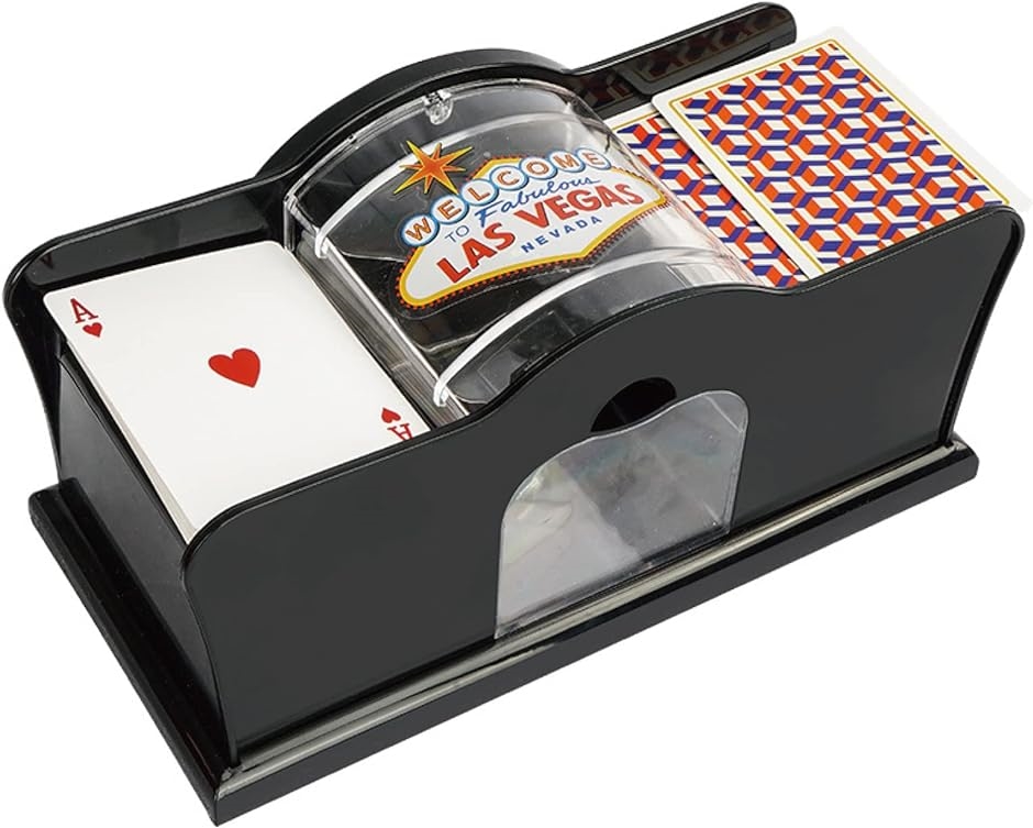 カードシャッフラー 手動 シャッフルマシン カードゲーム パーティー カジノ 時間短縮 電源不要 2デッキ用