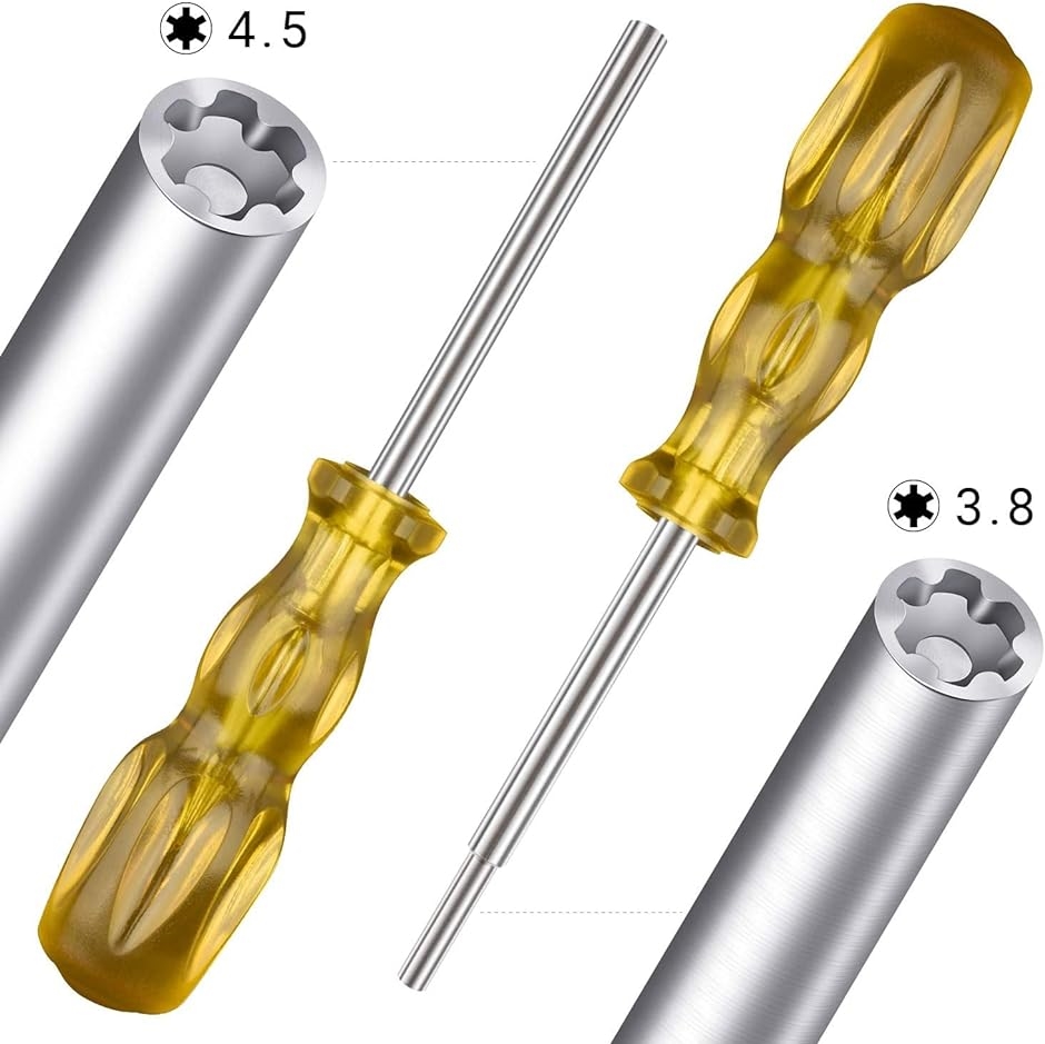 ドライバーセット 3.8mm ＆ 4.5mm セキュリティドライバービット ドライバーツール NES SNES N64｜horikku｜03