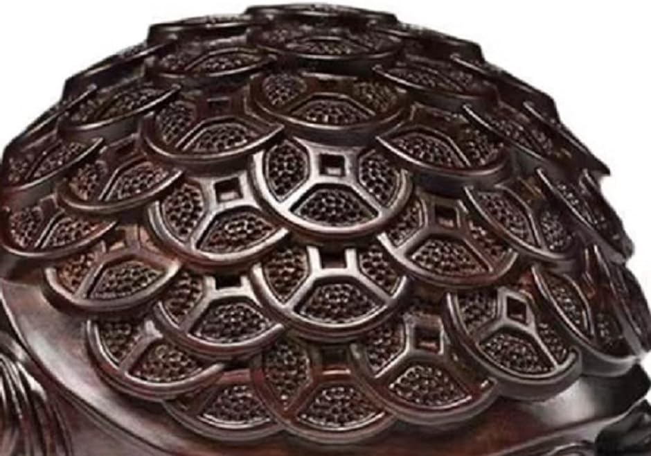 Thai Sawadee金銭亀 黒檀木彫 置物 縁起物 : スピード発送 ホリック