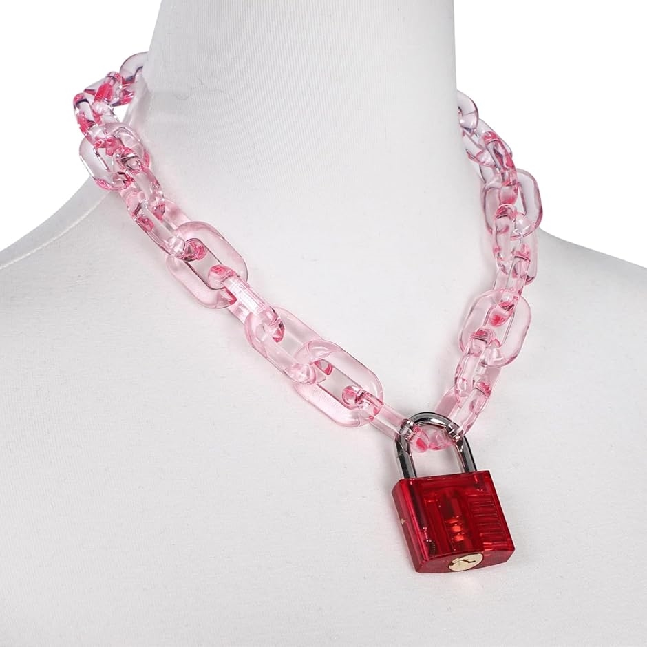 ネックレス 南京錠 サブカル 極太 チェーン サブカル地雷 レディース