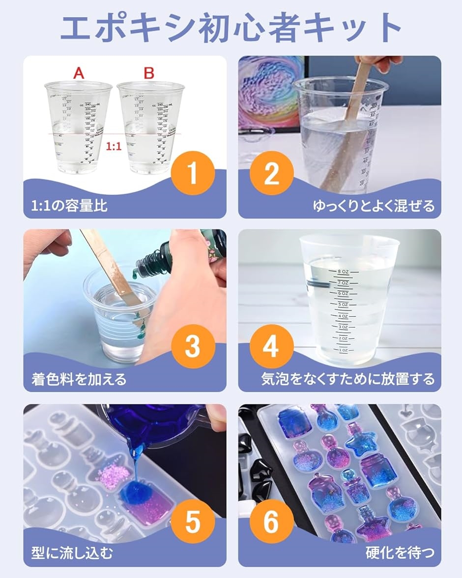 2液性レジン液 大容量 948ml/1060g エポキシ樹脂 ハードタイプ
