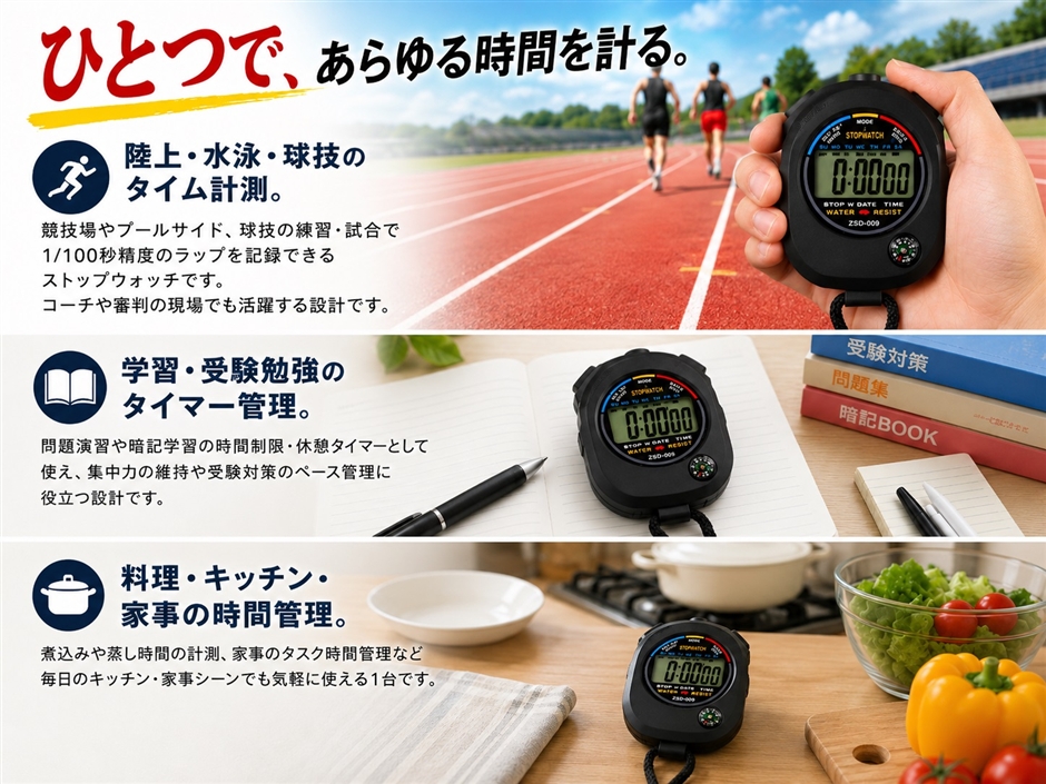 上海ダイヤモンド製 ストップウォッチ 美品 CITIZEN】ストップウォッチ