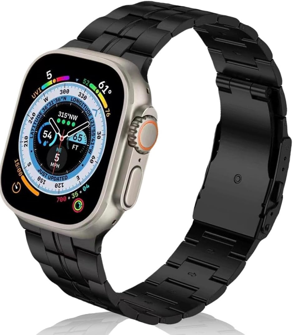 Yahoo! Yahoo!ショッピング(ヤフー ショッピング)Apple watch バンド Ultra 3/2/1 対応 49mm Series 10/9/8/7/6/5/4/SE（ブラック）