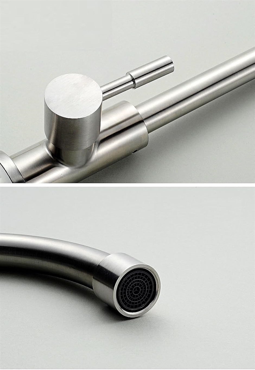 ライフシステム ステンレス製 キッチン 洗面用 単水栓 シングルレバー