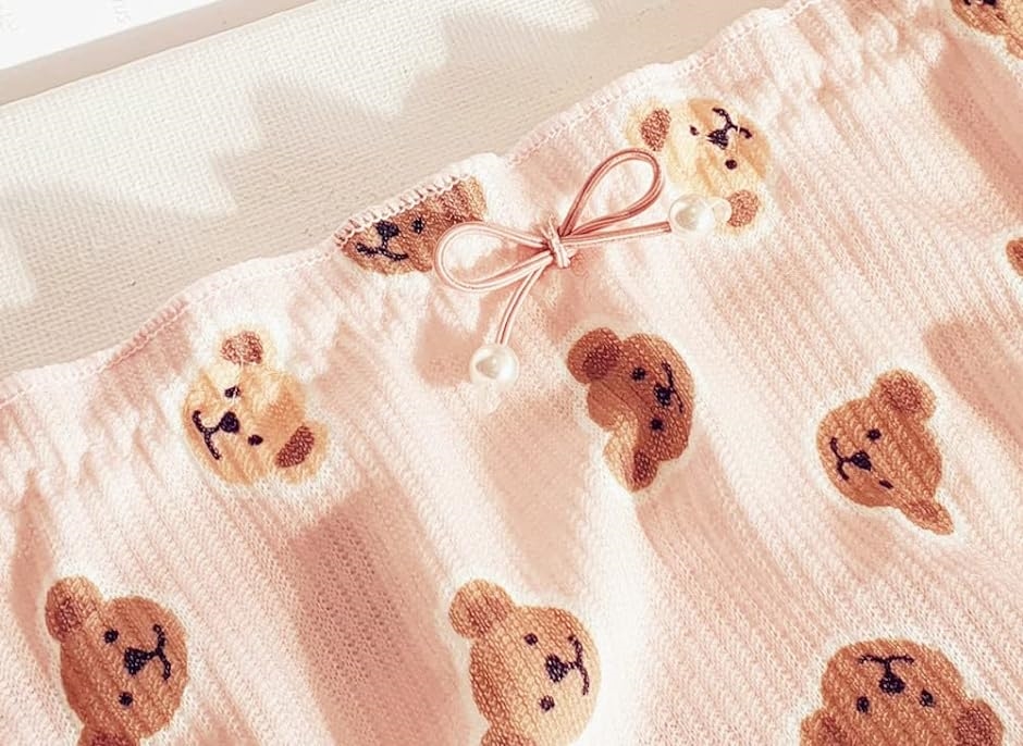 かわいい クマさん柄 プリント ショーツ 3色セット XL( Aセット, XL Regular) :2BJH9HRNWI:スピード発送