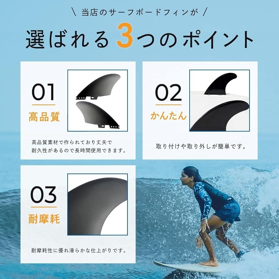 互換品】 対応 サーフボード用 ツインフィン K2 TWIN KEEL グラス 