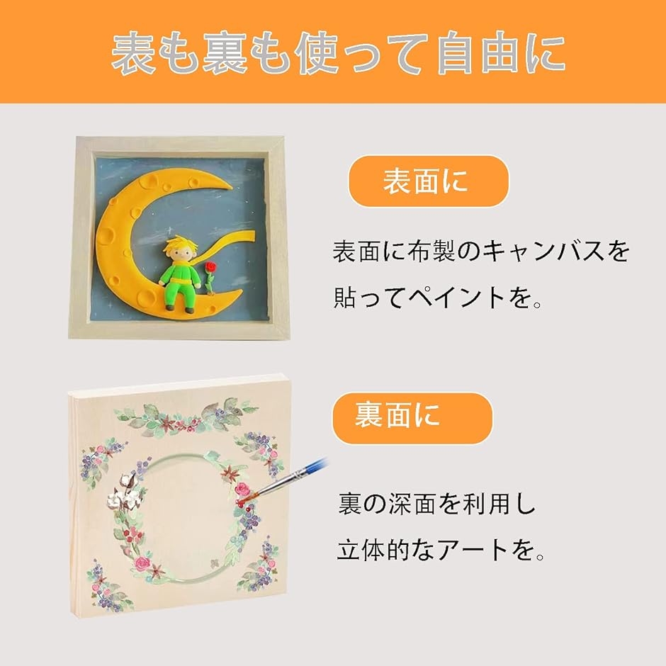 メル、カリ！木枠付きキャンバスアート キャンバス 画材 木製 ウッドキャンバスボード 壁掛け フレーム