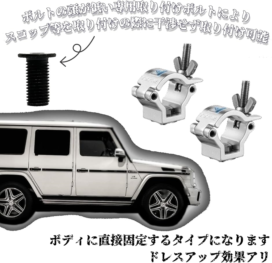 改良 スコップホルダー 汎用 固定 4WD オフロード クロカン 背面 取り付け 2個セット 専用ボルト( シルバー, 2set) :  2bjhl3nxph : スピード発送 ホリック - 通販 - Yahoo!ショッピング