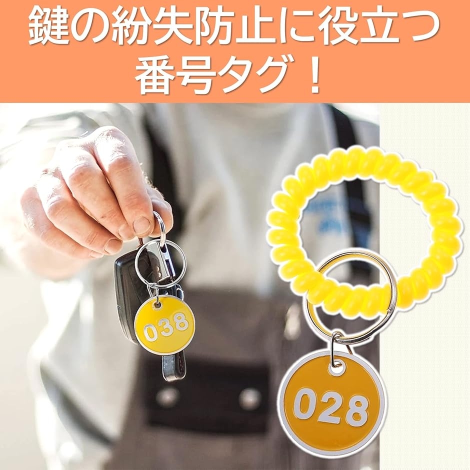 ドア番号タグ クローク キーラベルタグ キーホ...の詳細画像3