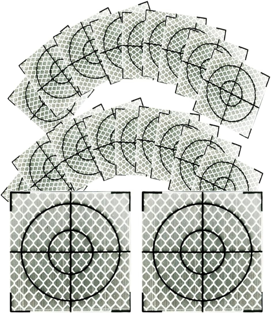 反射シート 測量用 調査ターゲット 20枚セット トータルステーション プリズムシール( 30ｍｍ)