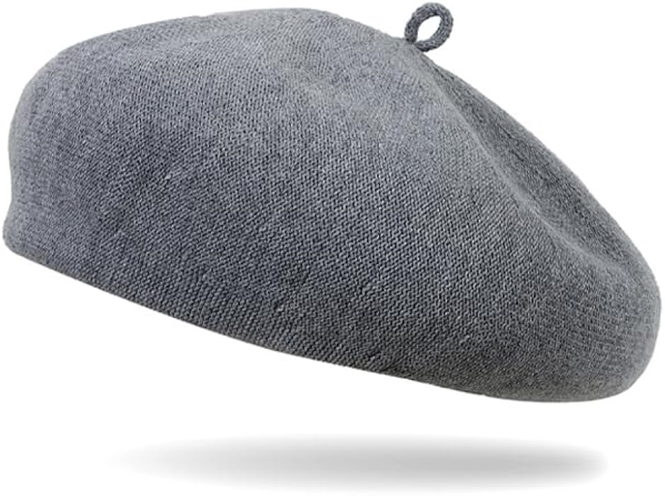母の日 ベレー帽 レディース サイズ調整可 帽子 グレー( グレー,  58.0 cm)｜horikku