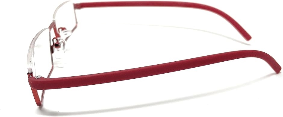 ぴゅありぼん レンズ付き スクエア アンダーリム 伊達メガネ 下