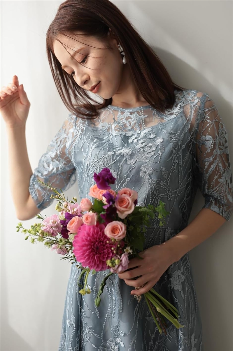 パーティ ワンピース ドレス レディース 結婚式およばれワンピース