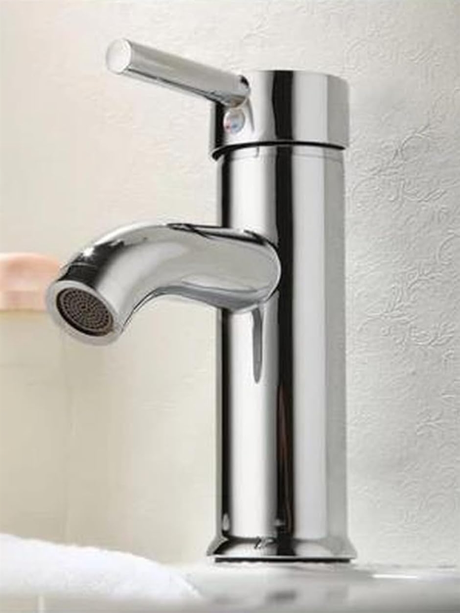 洗面用 シングルレバー 混合水栓 手洗いボウル用 円形 立水栓 洗面台