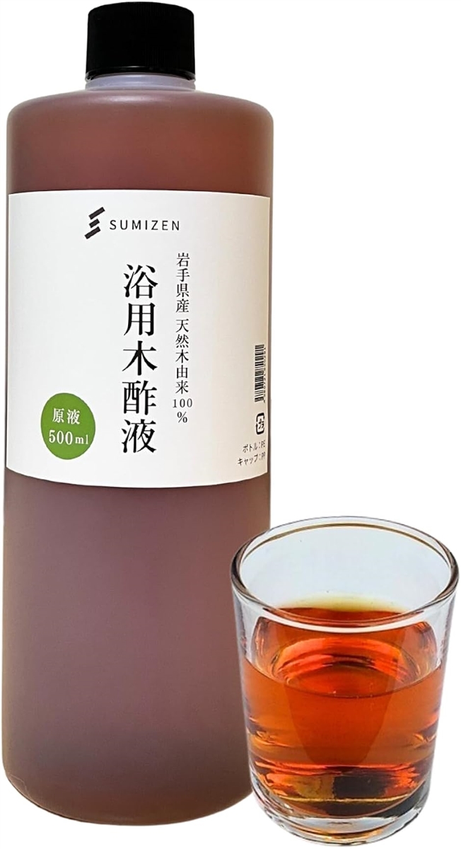 伝統の高級木酢液木酢液 浴用 園芸 原液 500ml 発がん性検査済み100年以上の伝統を持つ岩手県産の木酢液 | ブランド登録なし