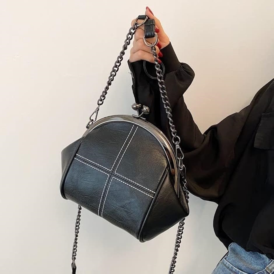 がま口バッグ ショルダー レディース ショルダーバッグ ゴシック