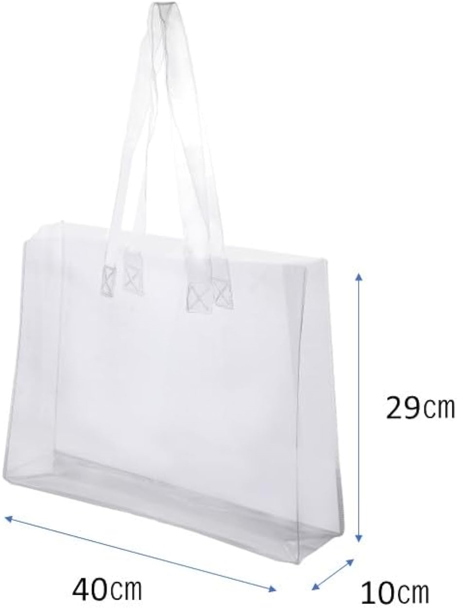 母の日 ビニールバッグ A4サイズ対応 透明 クリアバッグ ビニールトートバッグ MDM( クリア,  1個)｜horikku｜03