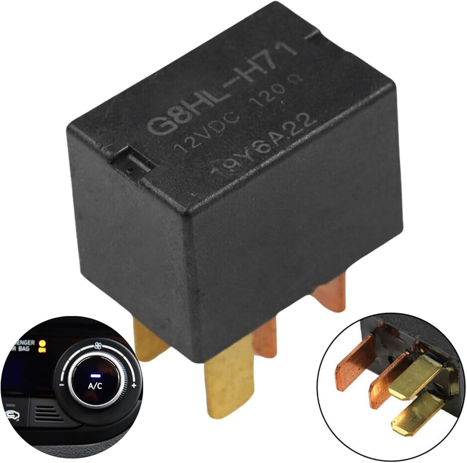 純正品互換 12V A/Cリレー エアコンリレー マグネットクラッチ フォグ