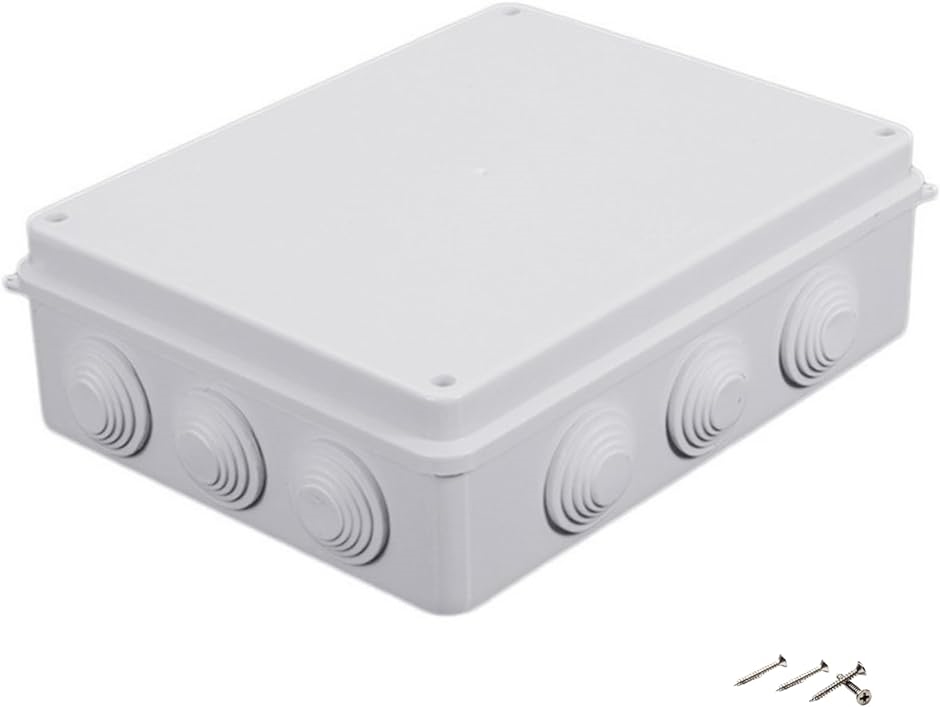 ジャンクションボックス 電源ボックス 255x200x80mm 屋外 防水 ジャンクションボックス 電源ボックス 255x200x80mm 屋外 防水