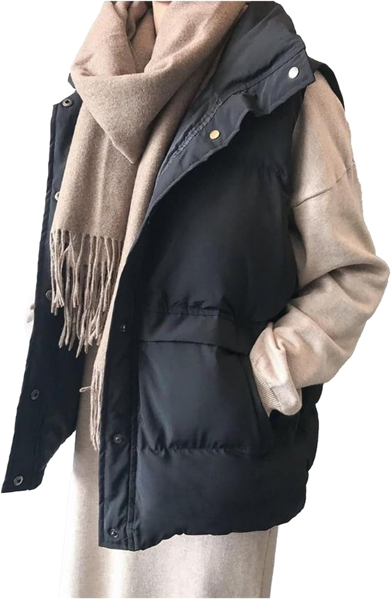 ベスト レディース アウトドア 軽量 アウター 薄手 ジャケット( ブラック,  M) | ブランド登録なし