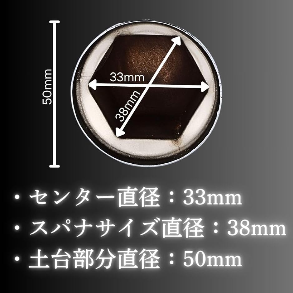 ナット キャップ カバーISO33mm 高さ51mm トラック ダンプ 丸型 大型10 