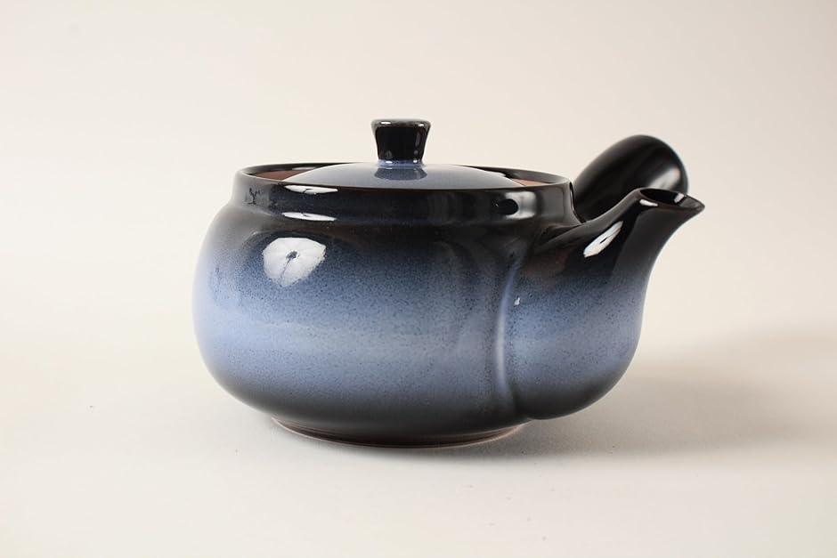 美濃焼 急須 ティーポット 紺色 グラデーション 茶こし付き 320ml 日本