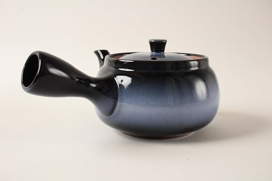 美濃焼 急須 ティーポット 紺色 グラデーション 茶こし付き 320ml 日本