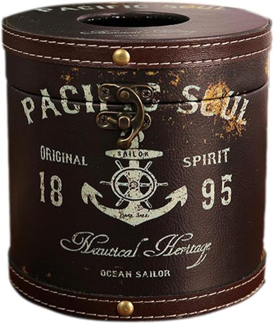 ロールペーパーホルダー 卓上 おしゃれ トイレットペーパー ケース ティッシュ ボックス 収納(1895,  14x14x14cm)