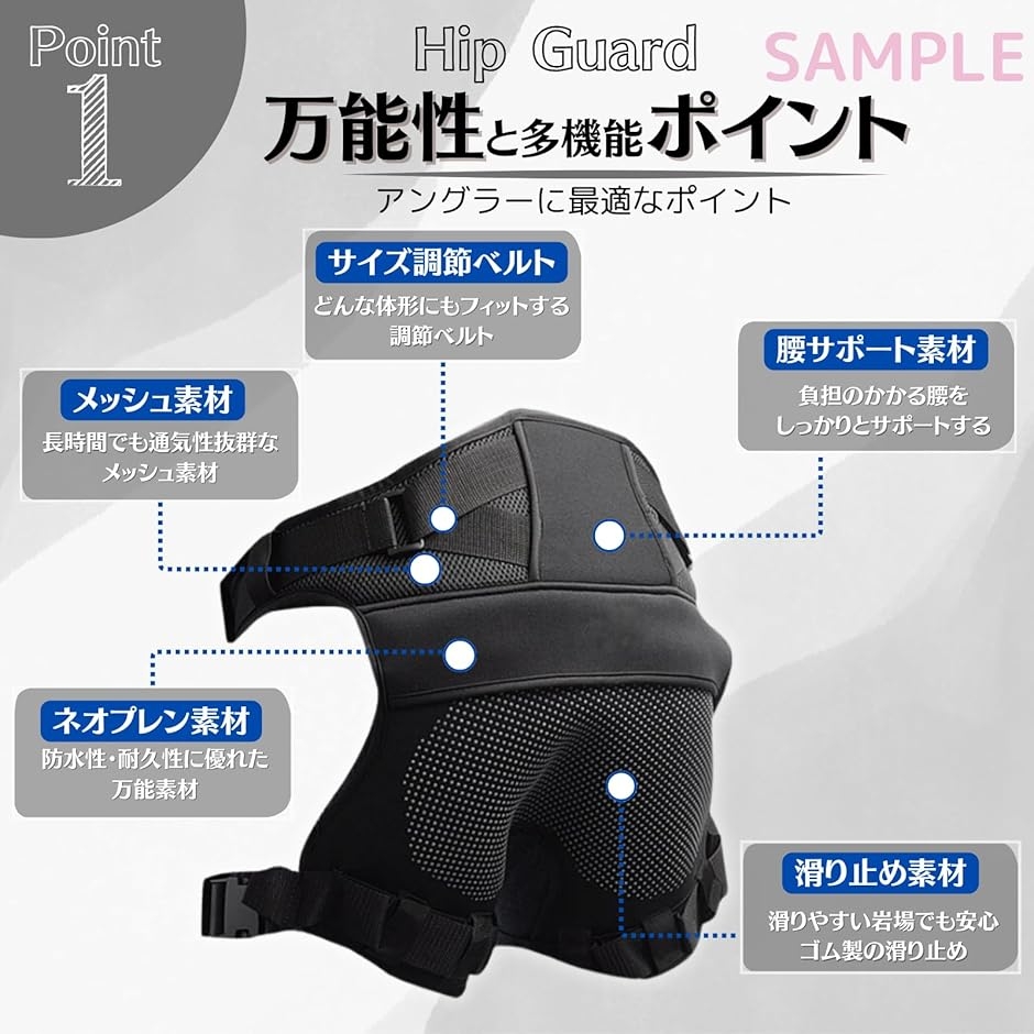 ヒッププロテクター ヒップガード 釣り 尻 ケツパッド お尻パット