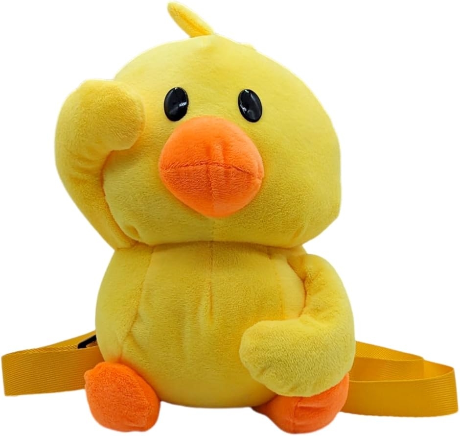 アヒル リュック ぬいぐるみ リュックサック バッグ ふわふわ 黄色