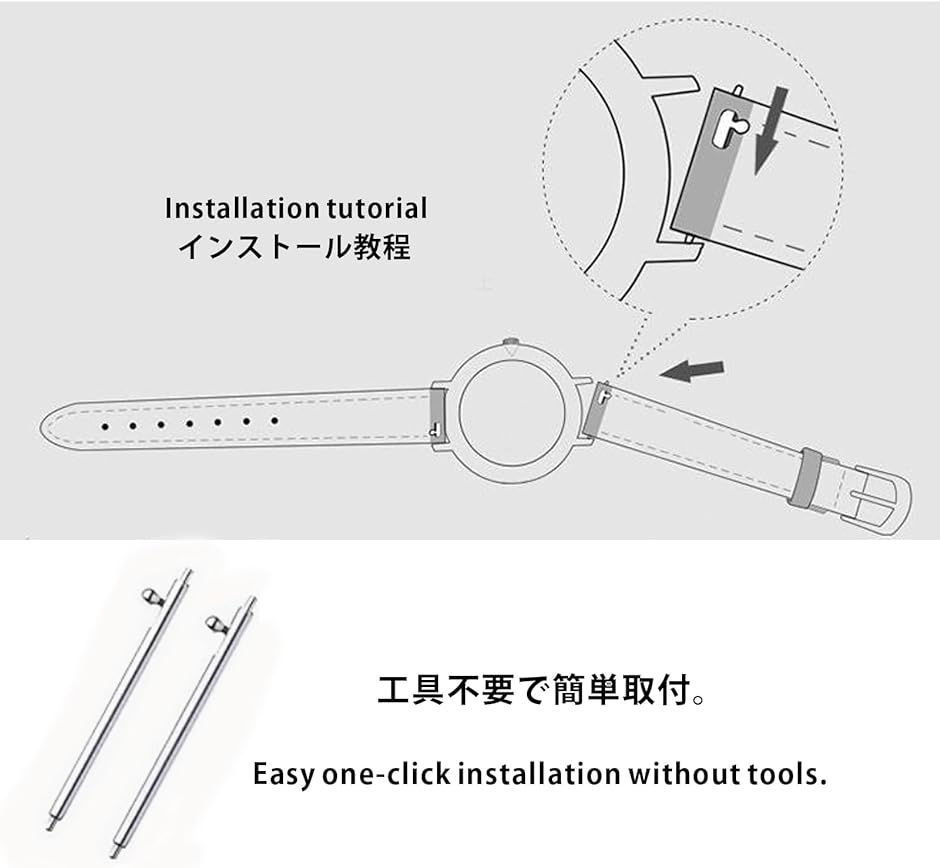 時計バンド 上質 二色 シリコン マグネットベルト 無感装着 柔軟快適 防水通気 工具不要( ブラック/オレンジ,  20mm)｜horikku｜02