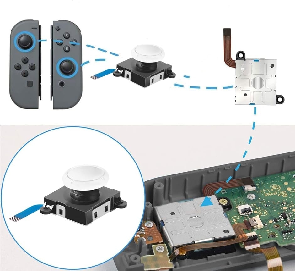 Switch ジョイコン修理パーツ NS Joy-con対応 コントロール 右／左