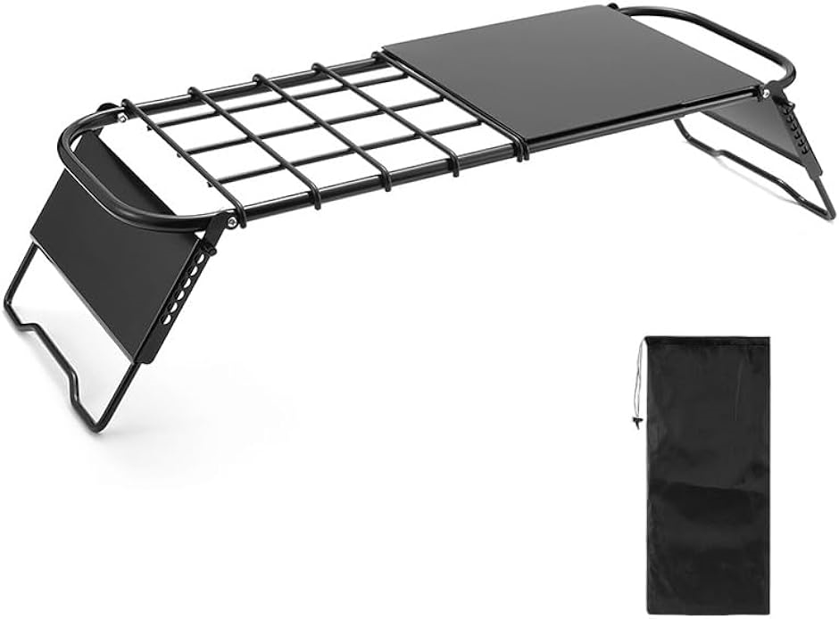 ミニテーブル ローテーブル アウトドア ソロキャンプ グリルスタンド 折り畳み式｜horikku
