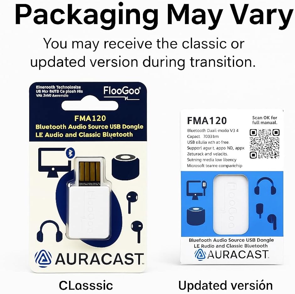 FMA120 Bluetooth 5.4 デュアルモード USB ドングル aptX Lossless対応