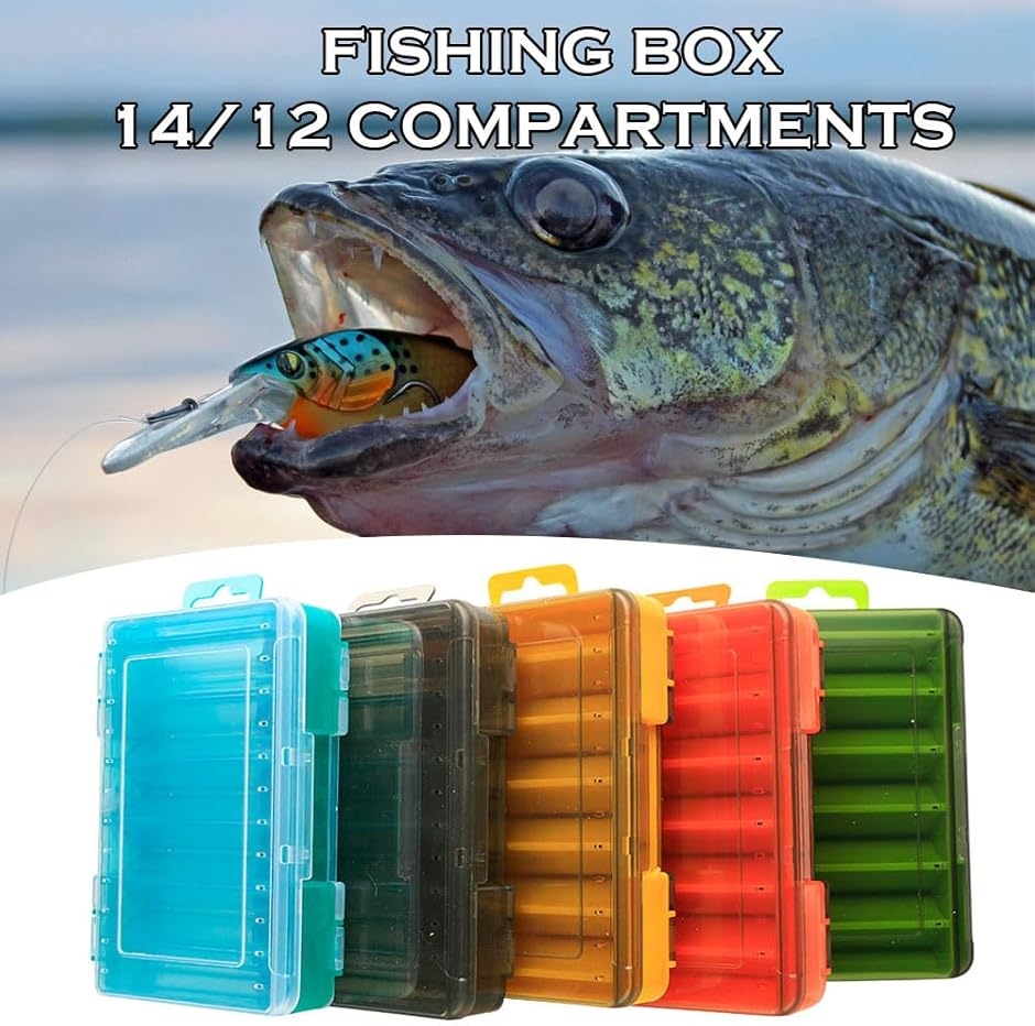 両面ルアーワームケース タックル 収納 ボックス メタルジグ