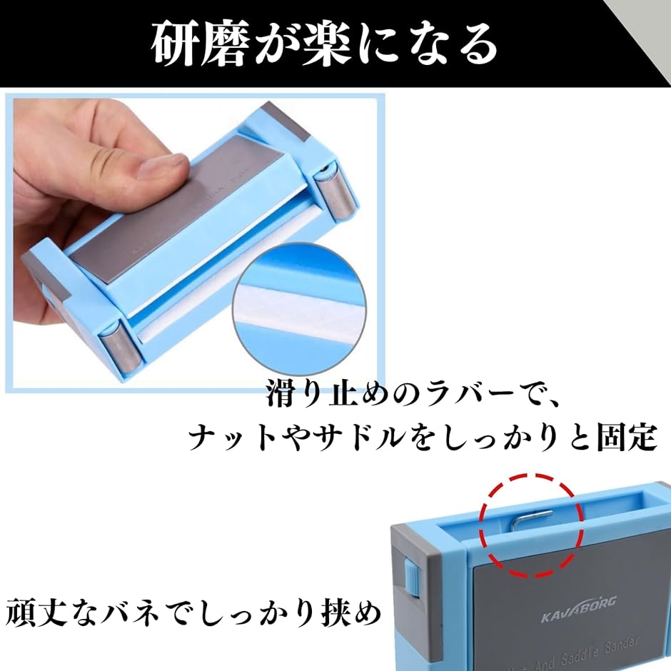 ギター サドル 研磨 ナットサンダー ポリッシング 研磨キット アコースティックギター ギターメンテナンス｜horikku｜03