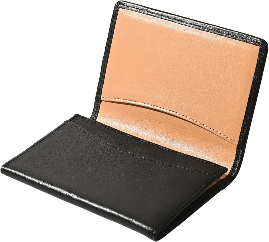 名刺入れ メンズ レディ―ズ 本革 ツートンカラー カードケース MDM(黒