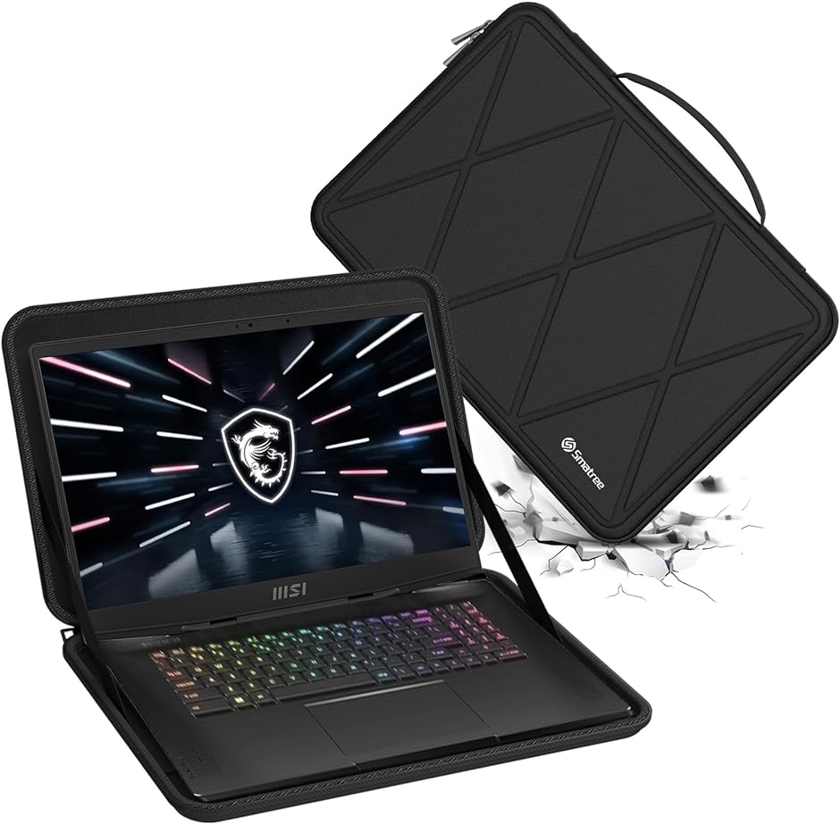 硬質EVA保護スリーブケース 17.3インチ MSI Stealth MDM( Black, For MSI 17.3インチ（M129 2)) :2BJOWG4RSG:スピード発送 ホリック