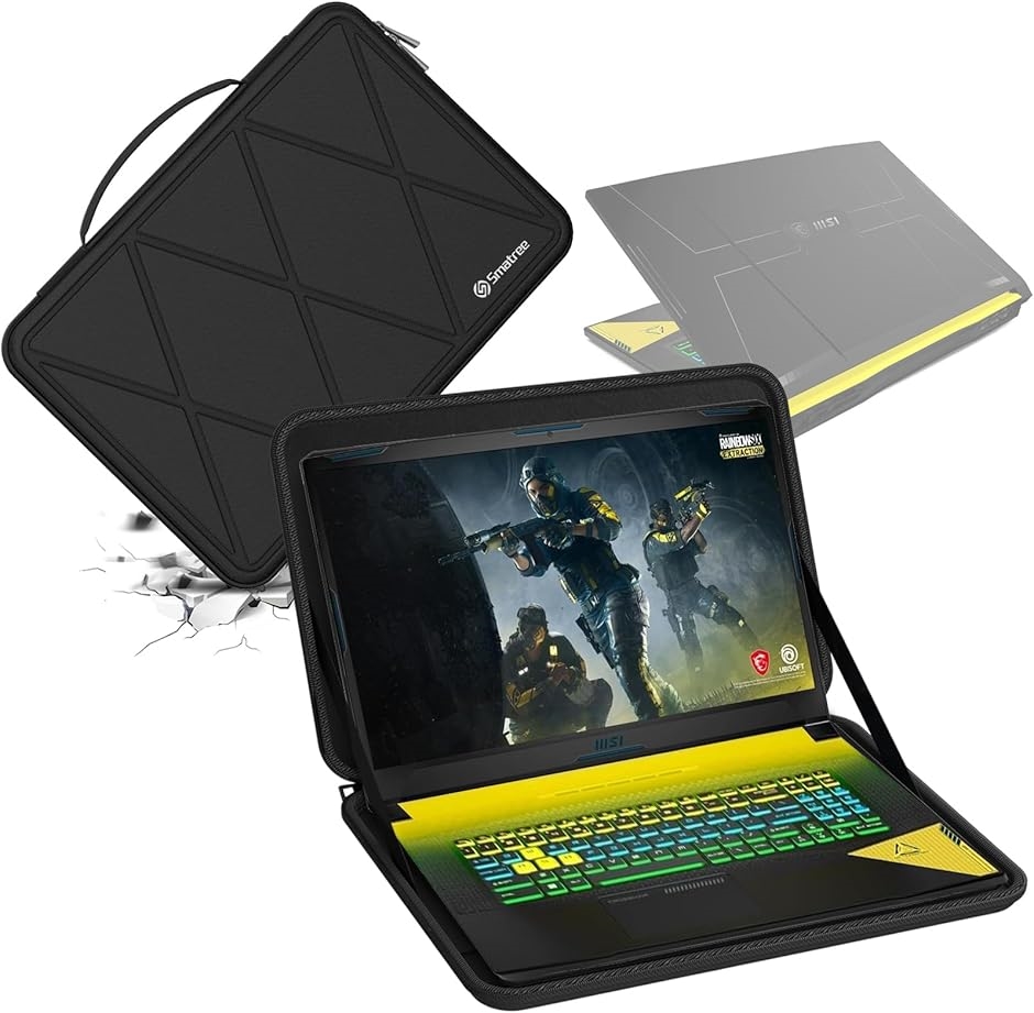 �y�݊��i�z �n�[�hEVA�ی�X���[�u�P�[�X 17.3�C���` MSI ord MDM(Black,  For MSI 17.3�C���`�iM125-2))