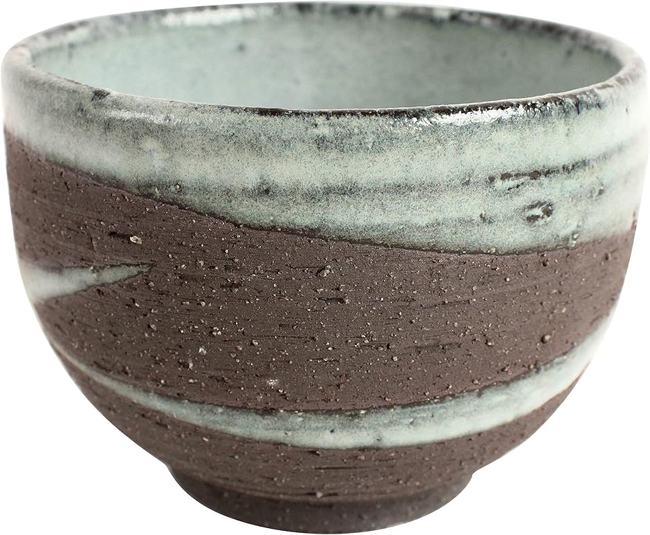 Amazon.co.jp: 抹茶茶碗 みささ 白狼焼 津村鳥水 茶碗 品 陶芸品