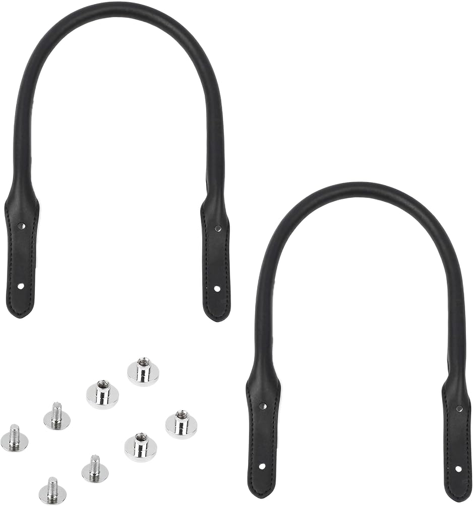 バッグ 持ち手 交換用 ハンドル 45cm 2本組 取付ネジ付き 修理用パーツ