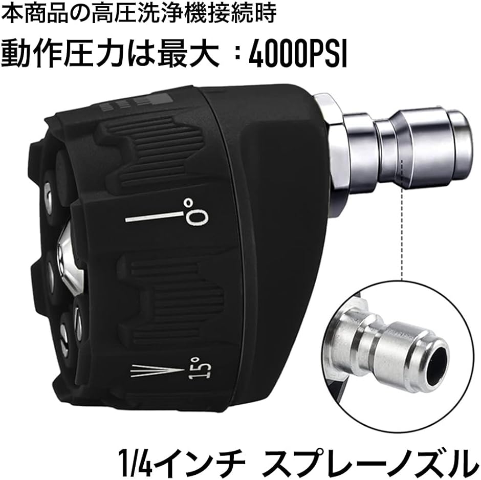 高圧洗浄ノズル ショートガン用 6in1 クイックコネクタ ケルヒャー