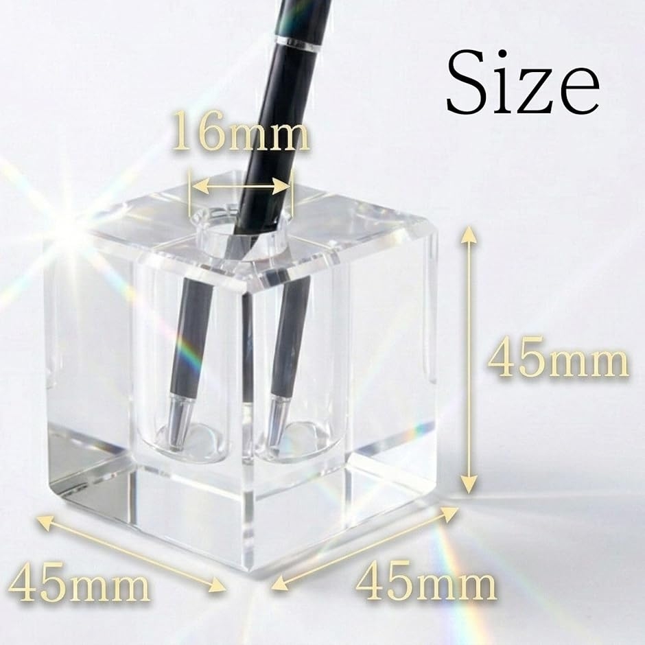 ペン立て 一本 クリスタルガラス ペンスタンド 万年筆 ボールペン a276