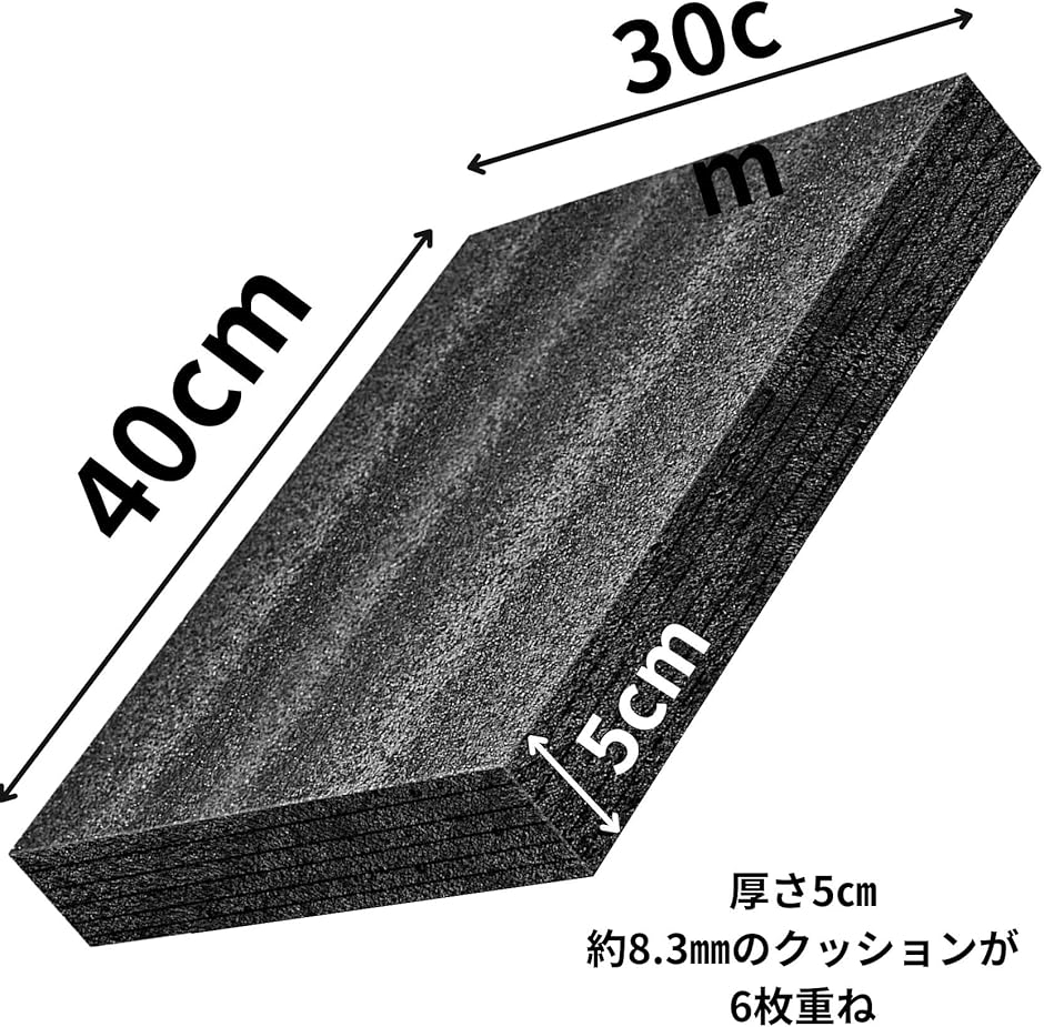 緩衝材 ブロッククッション(40cmx30cmx5cm　2個セット) | ブランド登録なし | 01