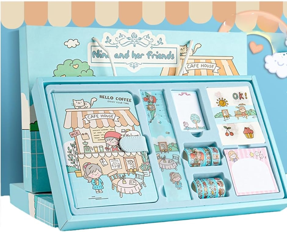 文房具セット プレゼント 可愛い文房具 小学生女子 水色 : スピード
