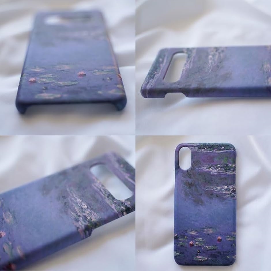 絵画のスマホケースiPhone15 モネ 睡蓮 アート 名画 美術館 印象派 韓国 おしゃれ 花柄 公式(ブルー,  iPhone15) | ブランド登録なし | 06