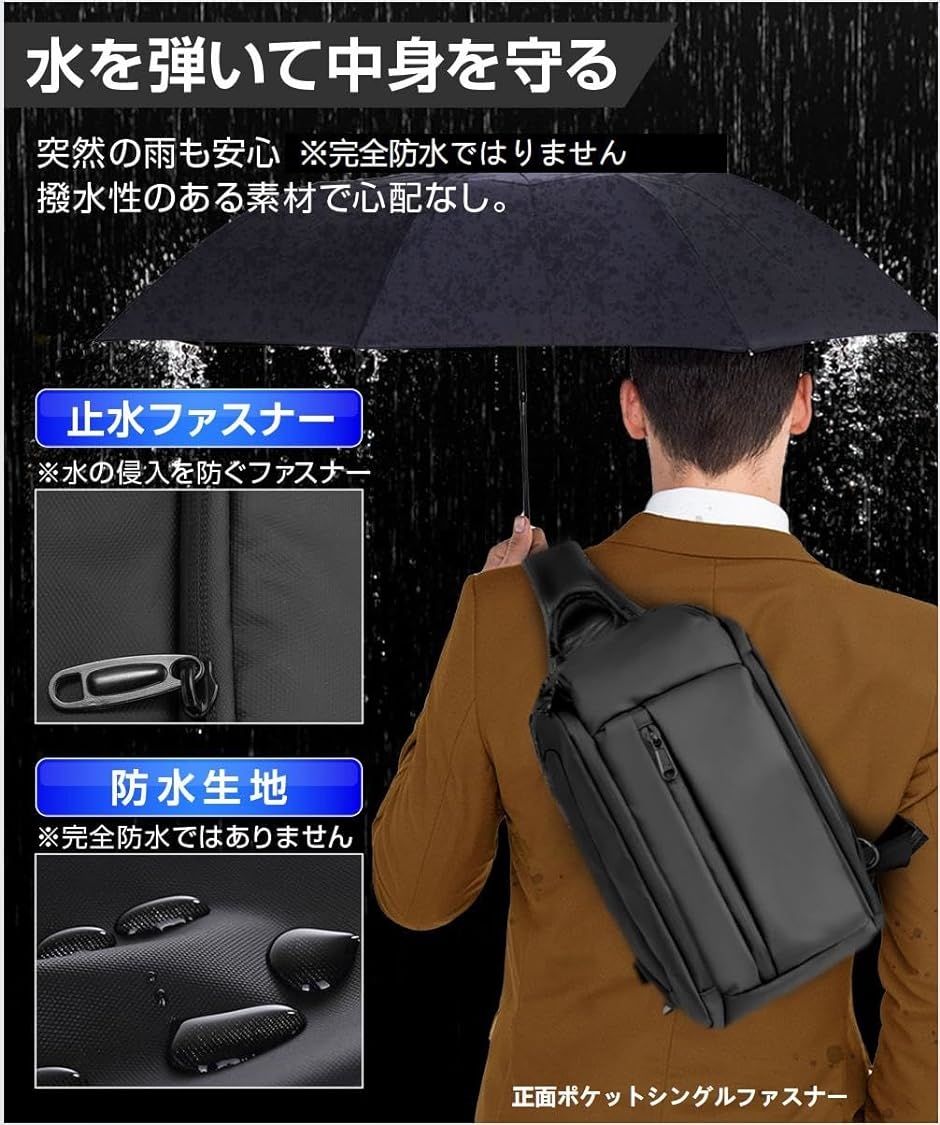 ボディバッグ ドリンクホルダー付き ショルダーバッグ 斜め掛け ワン