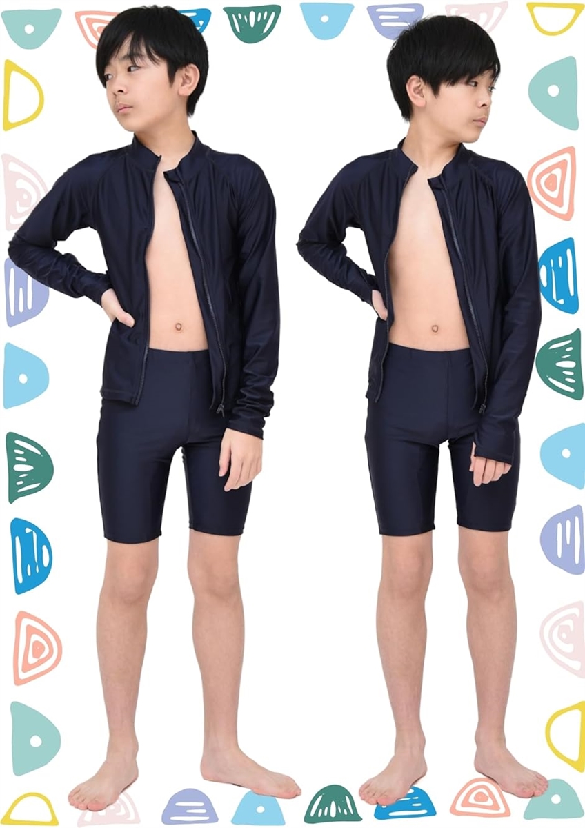 スクール水着 男の子 ハーフパンツ クォーターパンツ キッズ 小学生