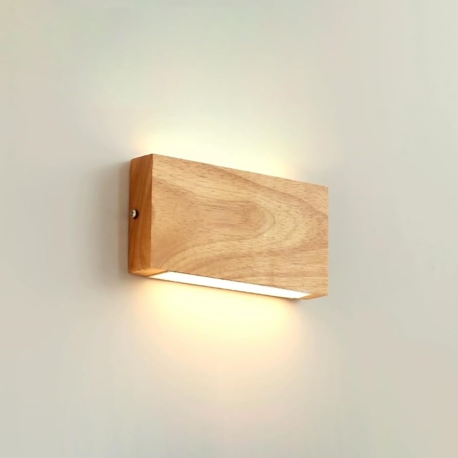 LWL 壁掛け照明 ブラケットライト 木製 ランプ 和風 LED 電球色 照明器具 間接照明 ベッドサイドランプ ウォールライト 壁付照明
