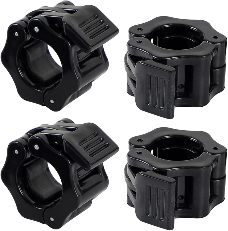 バーベルカラー バーベルクリップ バーベルプレート止め 固定 28mm 4個
